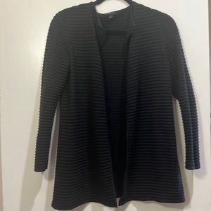 Talbots black open cardigan sweater size p